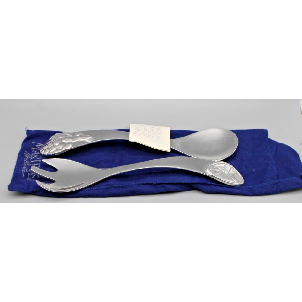 Vintage 1995 Mariposa Brillante Citrus Salad Servers Set Original Bag Pamphlet